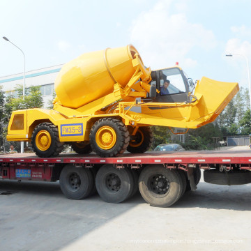 3cbm Diesel Mobile Concrete Mixer Car with Self-Loading